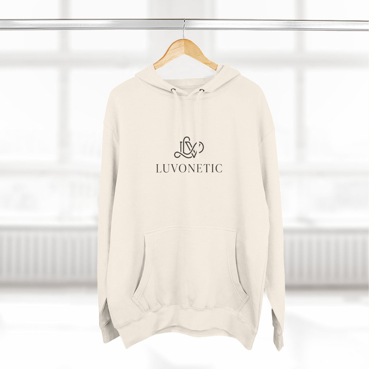 Three-Panel Fleece Hoodie