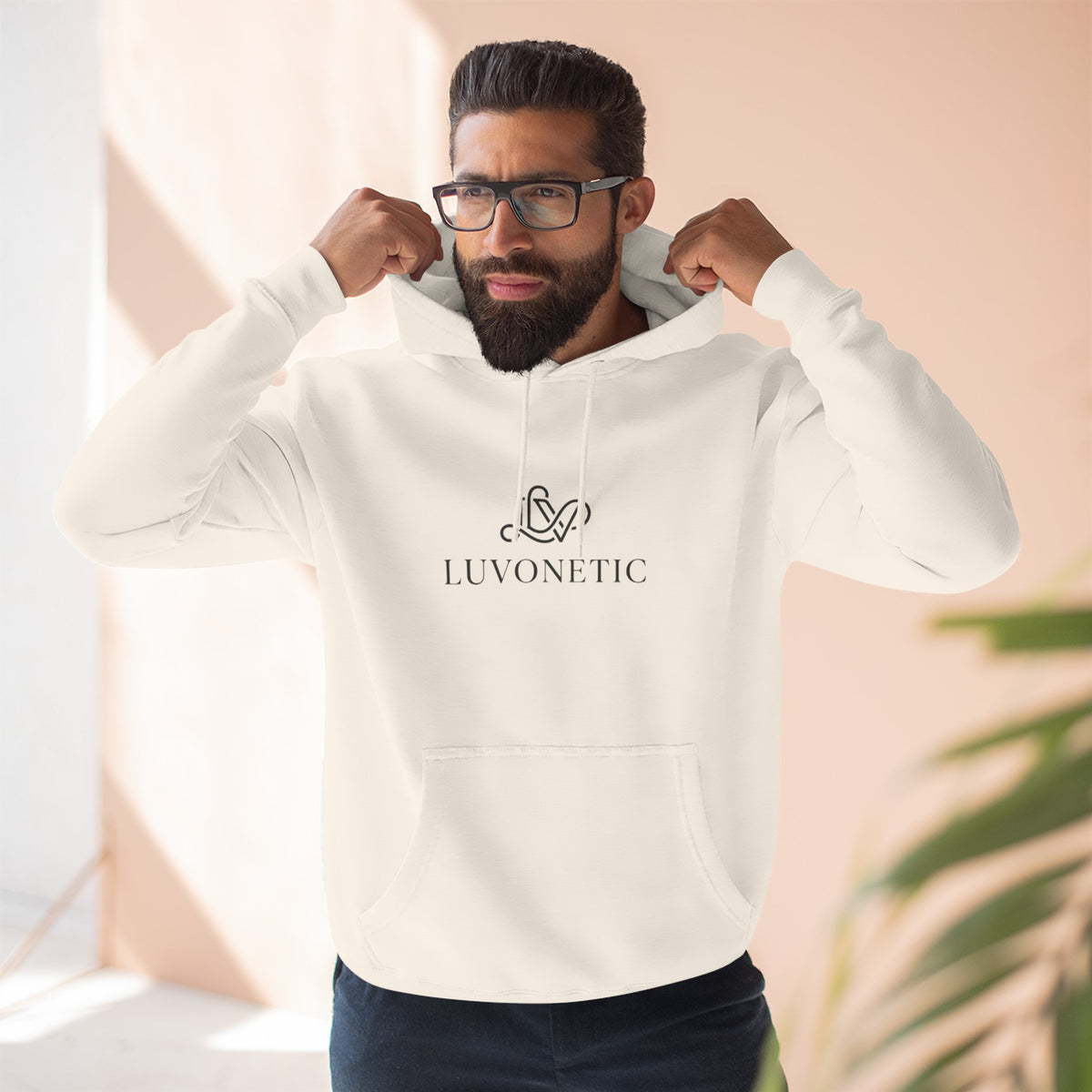 Three-Panel Fleece Hoodie
